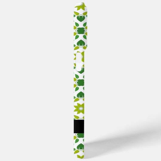 Leaf-Muster, grüne Blätter, Ihr Name Case-Mate iPhone Hülle (Rückseite / Rechts)