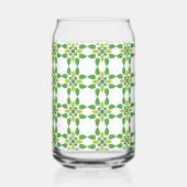 Leaf-Muster, grüne Blätter, Ihr Name Dosenglas (Rückseite)