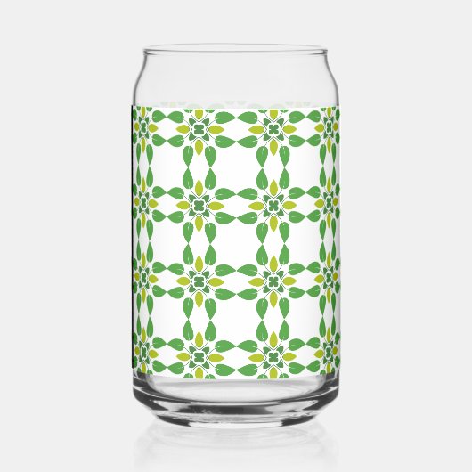 Leaf-Muster, grüne Blätter, Ihr Name Dosenglas (Links)