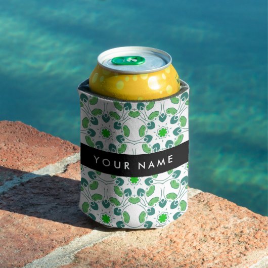 Leaf-Muster, grüne Blätter, Ihr Name Dosenkühler (In Situ Pool)