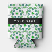 Leaf-Muster, grüne Blätter, Ihr Name Dosenkühler (Vorderseite)