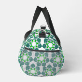 Leaf-Muster, grüne Blätter, Ihr Name Duffle Bag (Rechts)