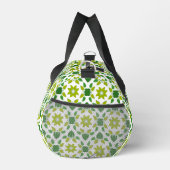 Leaf-Muster, grüne Blätter, Ihr Name Duffle Bag (Rechts)