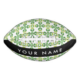 Leaf-Muster, grüne Blätter, Ihr Name Football