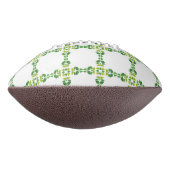 Leaf-Muster, grüne Blätter, Ihr Name Football (Gedreht 90)