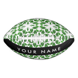 Leaf-Muster, grüne Blätter, Ihr Name Football