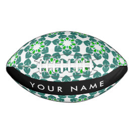 Leaf-Muster, grüne Blätter, Ihr Name Football