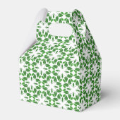 Leaf-Muster, grüne Blätter, Ihr Name Geschenkschachtel (Rückseite)