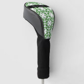 Leaf-Muster, grüne Blätter, Ihr Name Golf Headcover (angewinkelt)