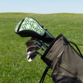 Leaf-Muster, grüne Blätter, Ihr Name Golf Headcover