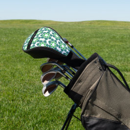 Leaf-Muster, grüne Blätter, Ihr Name Golf Headcover