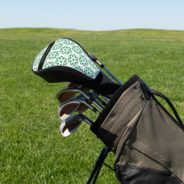Leaf-Muster, grüne Blätter, Ihr Name Golf Headcover