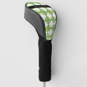 Leaf-Muster, grüne Blätter, Ihr Name Golf Headcover (angewinkelt)