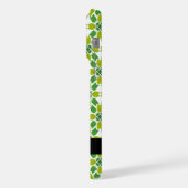 Leaf-Muster, grüne Blätter, Ihr Name iPhone Hülle (Linke Seite)