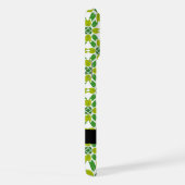 Leaf-Muster, grüne Blätter, Ihr Name iPhone Hülle (Rechte Seite)