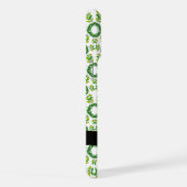 Leaf-Muster, grüne Blätter, Ihr Name iPhone Hülle (Rechte Seite)