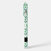 Leaf-Muster, grüne Blätter, Ihr Name iPhone Hülle (Linke Seite)