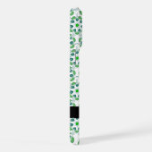 Leaf-Muster, grüne Blätter, Ihr Name iPhone Hülle (Rechte Seite)