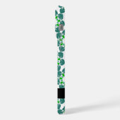 Leaf-Muster, grüne Blätter, Ihr Name iPhone Hülle (Linke Seite)