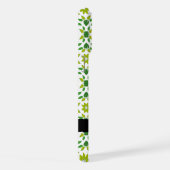 Leaf-Muster, grüne Blätter, Ihr Name iPhone Hülle (Rechte Seite)