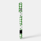 Leaf-Muster, grüne Blätter, Ihr Name iPhone Hülle (Linke Seite)