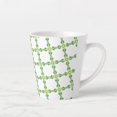 Leaf-Muster, grüne Blätter, Ihr Name Milchtasse (Rechts)