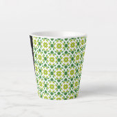 Leaf-Muster, grüne Blätter, Ihr Name Milchtasse (Vorderseite)