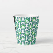 Leaf-Muster, grüne Blätter, Ihr Name Milchtasse (Vorderseite)