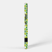 Leaf-Muster, grüne Blätter, Ihr Name Samsung Galaxy Hülle (Rechte Seite)