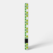 Leaf-Muster, grüne Blätter, Ihr Name Samsung Galaxy Hülle (Linke Seite)