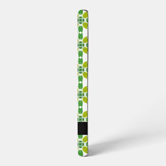 Leaf-Muster, grüne Blätter, Ihr Name Samsung Galaxy Hülle (Linke Seite)