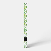 Leaf-Muster, grüne Blätter, Ihr Name Samsung Galaxy Hülle (Linke Seite)