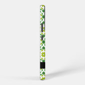 Leaf-Muster, grüne Blätter, Ihr Name Samsung Galaxy Hülle (Rechte Seite)