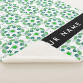 Leaf-Muster, grüne Blätter, Ihr Name Sherpadecke (3/4)