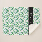 Leaf-Muster, grüne Blätter, Ihr Name Sherpadecke (Vorderseite (Horizontal))