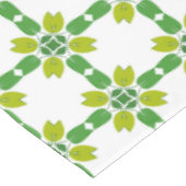 Leaf-Muster, grüne Blätter, Ihr Name Tischdecke (Schrägansicht)