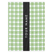 Leaf-Muster, grüne Blätter, Ihr Name Tischdecke (Vorderseite)