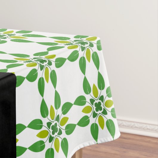 Leaf-Muster, grüne Blätter, Ihr Name Tischdecke (Beispiel)