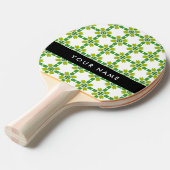 Leaf-Muster, grüne Blätter, Ihr Name Tischtennis Schläger (Vorderseite)