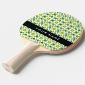 Leaf-Muster, grüne Blätter, Ihr Name Tischtennis Schläger (Vorderseite)