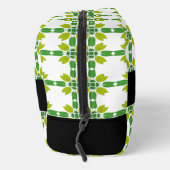 Leaf-Muster, grüne Blätter, Ihr Name Waschbeutel (Rechts)