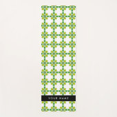 Leaf-Muster, grüne Blätter, Ihr Name Yogamatte (Vorderseite)