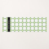 Leaf-Muster, grüne Blätter, Ihr Name Yogamatte (Vorderseite (Horizontal))