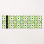 Leaf-Muster, grüne Blätter, Ihr Name Yogamatte (Vorderseite (Horizontal))