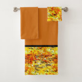 Leaf Muster Herbst Badetuch Set (Insitu)