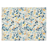 Leaf-Muster in Blau und Gold Paisley (2) Tischdecke (Vorderseite (Horizontal))