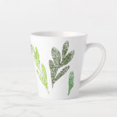 Leaf Muster Latte Tasse (Rechts)