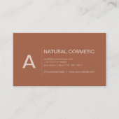 Leaf-Muster-Logo-Visitenkarte Visitenkarte (Vorderseite)