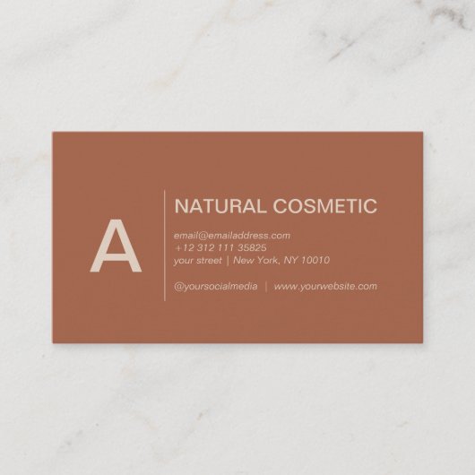 Leaf-Muster-Logo-Visitenkarte Visitenkarte (Vorderseite)