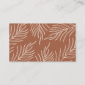 Leaf-Muster-Logo-Visitenkarte Visitenkarte (Rückseite)